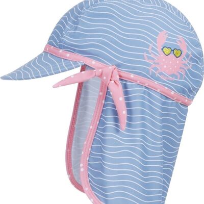 UV protection cap cancer -blue/pink