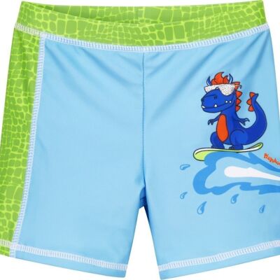 UV protection shorts Dino - blue/green