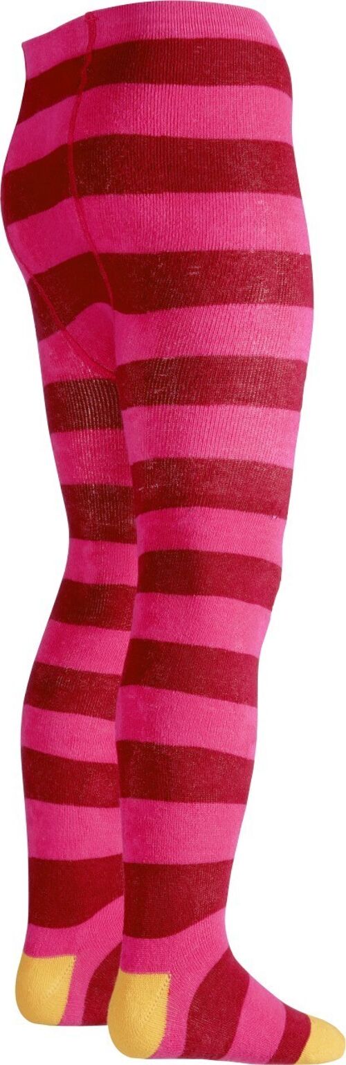 Buy wholesale Thermal tights with block stripes -pink