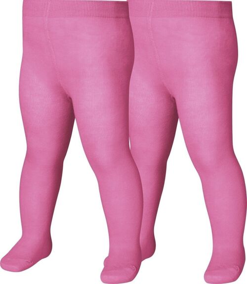 Strumpfhose uni Doppelpack -pink