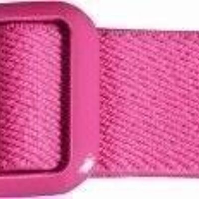 Cinturon elastico clip corazon uni rosa