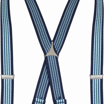 Children's suspenders striped -navy