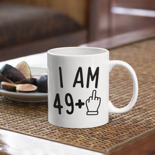 Middle Finger 50th Birthday Mug