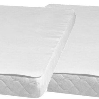 Inserto letto Molleton/spugna 40x50cm confezione da 3 -bianco
