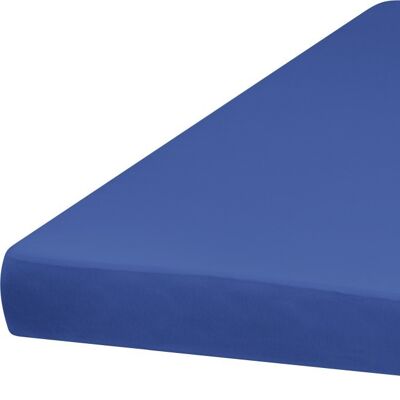 Jersey-Spannbettlaken 60x120 cm -blau