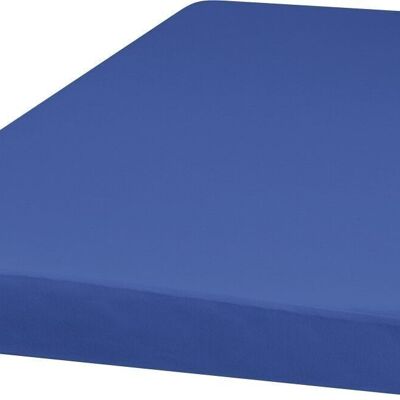 Drap housse jersey 60x120 cm - bleu