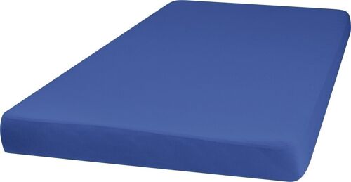 Jersey-Spannbettlaken 60x120 cm -blau
