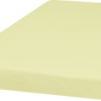 Jersey fitted sheet 60x120 cm - yellow