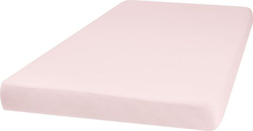 Jersey-Spannbettlaken 60x120 cm -rosa