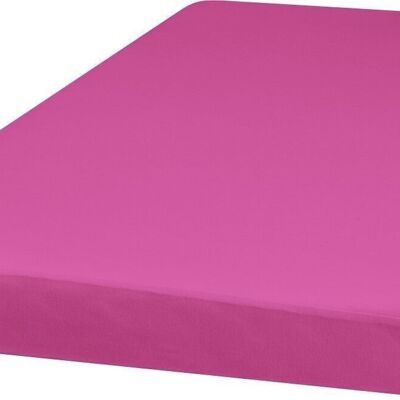 Jersey fitted sheet 60x120 cm -pink