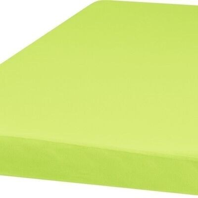 Jersey fitted sheet 60x120 cm - green