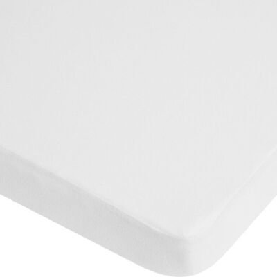 Jersey fitted sheet 70x140 cm -white