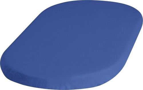 Jersey-Spannbettlaken 40x70 cm -blau