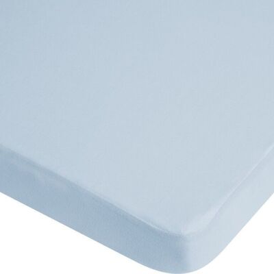 Drap housse jersey 40x70 cm - bleu