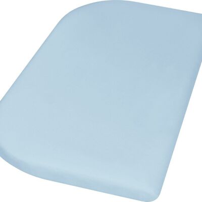 Jersey fitted sheet 81x42+10 cm -blue