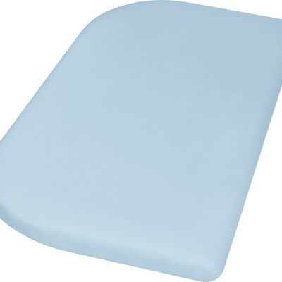 Drap housse jersey 89x51+10 cm -bleu