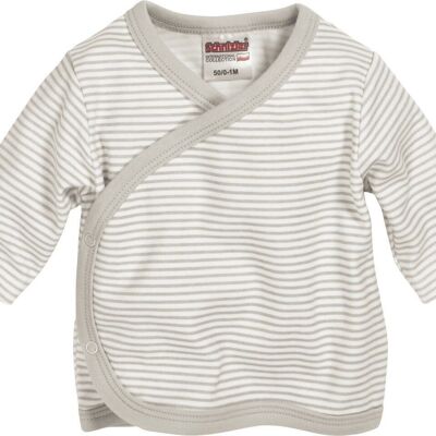 Long-sleeved shirt with stripes -nature