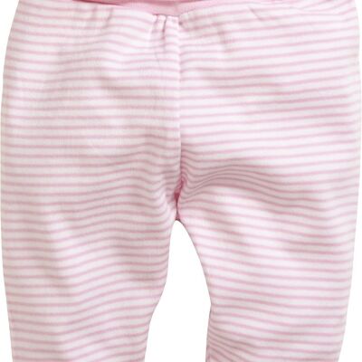 Baby-Pumphose Interlock Ringel -rosa