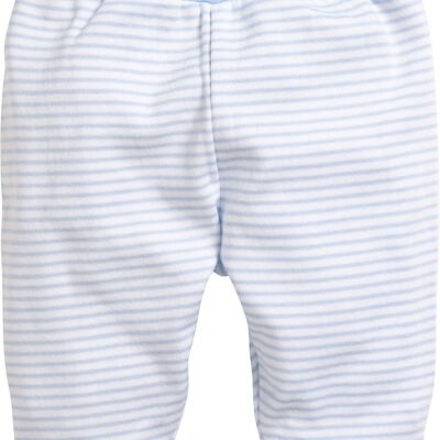 Baby bloomers interlock stripes - bleu