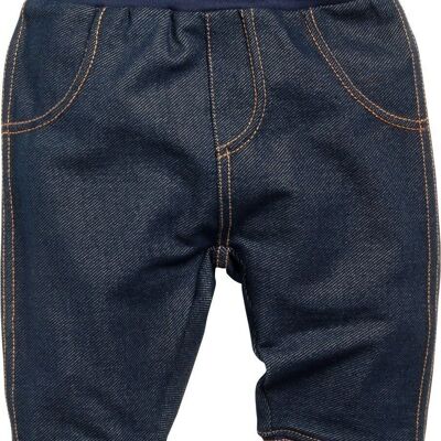 Baby sweatpants jeans look - blue