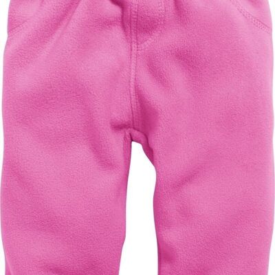 Baby Pumphose Fleece mit Strickbund -pink