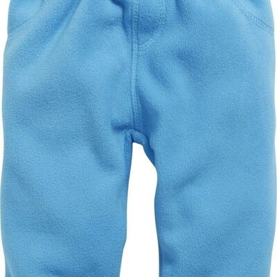 Baby bloomers fleece with knitted waistband - aqua blue