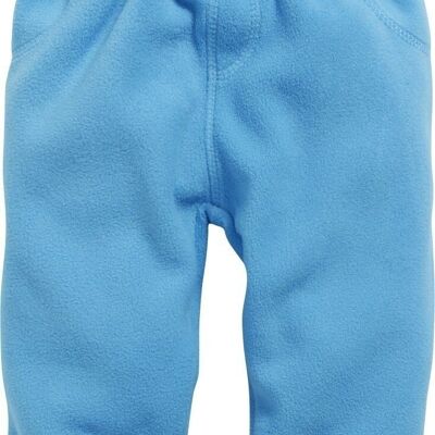 Baby Pumphose Fleece mit Strickbund -aquablau