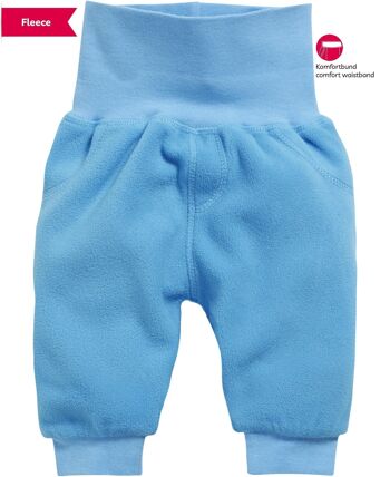 Bloomer bébé polaire avec ceinture tricotée - bleu aqua 2