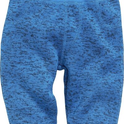 Bloomers knitted fleece with knitted waistband - blue