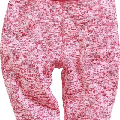 Pumphose Strickfleece mit Strickbund -pink