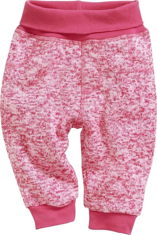 Pumphose Strickfleece mit Strickbund -pink