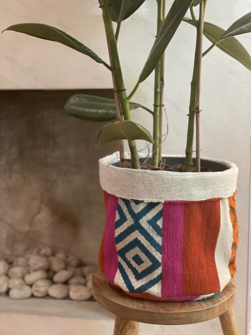 Boho Fabric Handmade Basket - Koya [Medium]