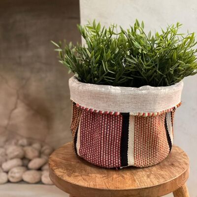 Boho Fabric Handmade Basket - Mountain [Small]