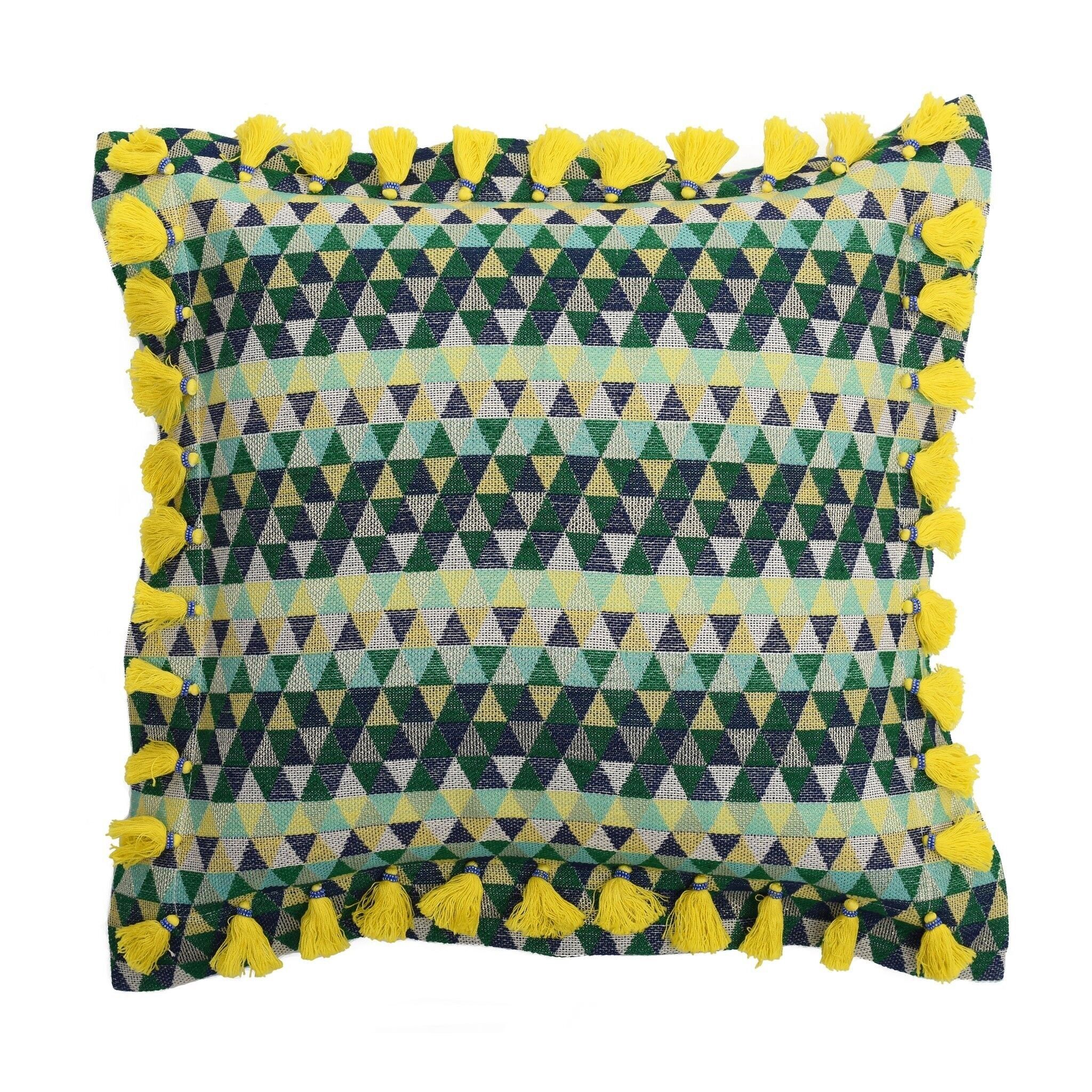 Cuscino Bedawi Chartreuse in cotone