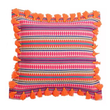 Coussin en coton fluo Bedawi 1