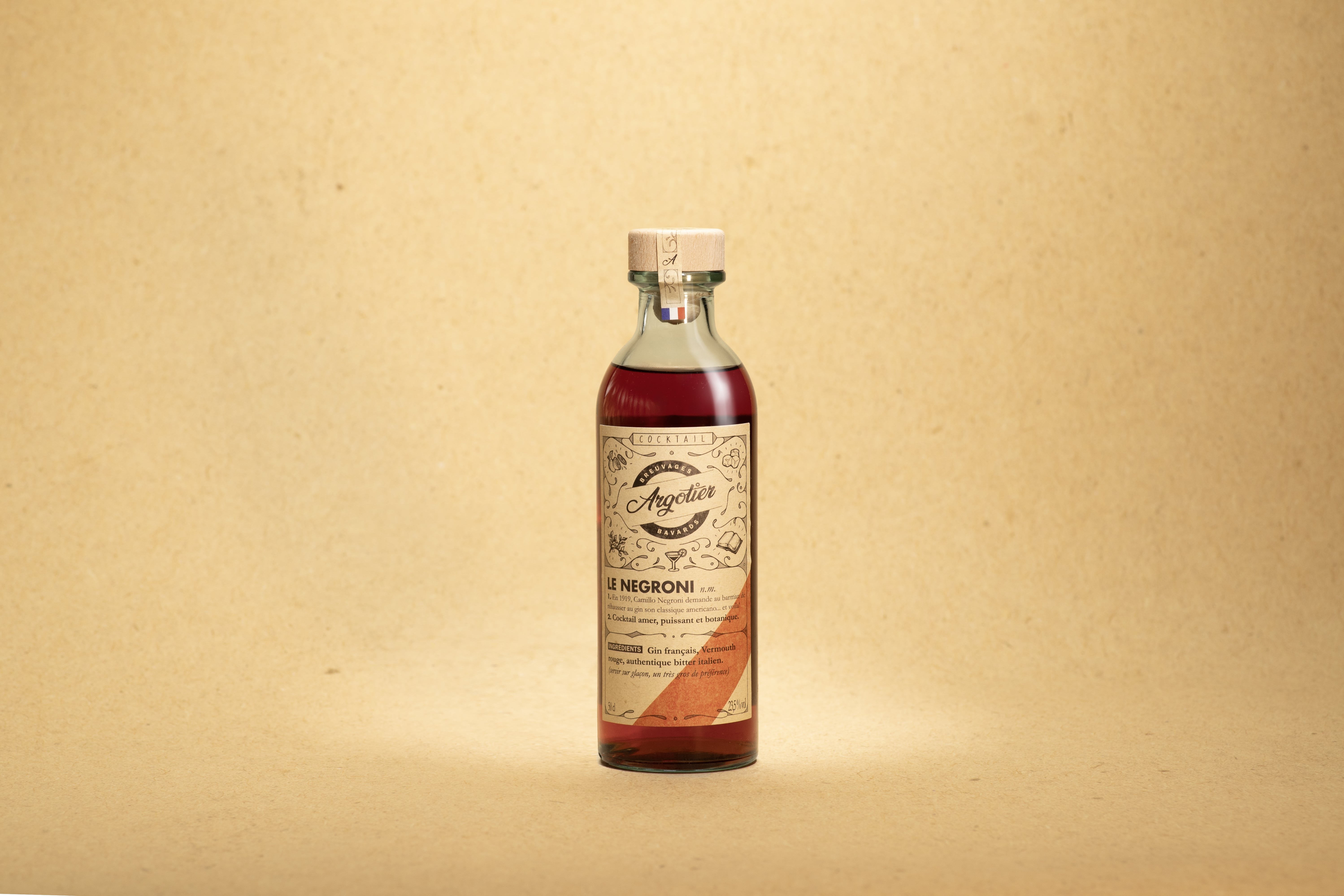 Cocktail artisanal prêt-à-boire (GIN) - NEGRONI 20CL