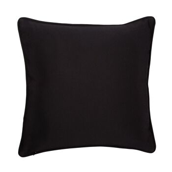 Coussin en coton noir nude - 18,5" x 18,5" 2