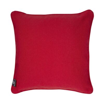 Cojín de seda rojo Xanadu