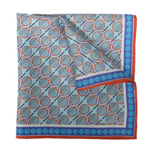 Wimbledon Silk Pocket Square