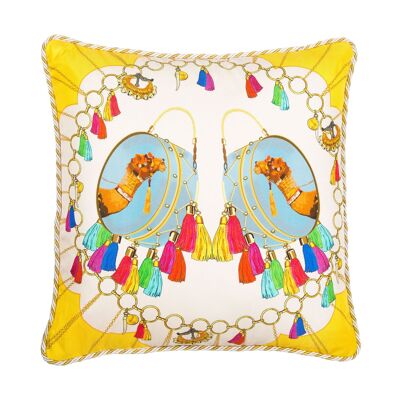 Coussin en soie Jaipur - 16" x 16"