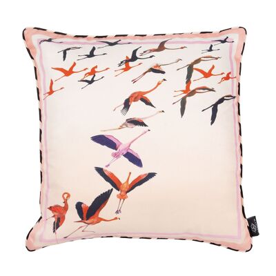 Cojín de seda Flamingo Peach