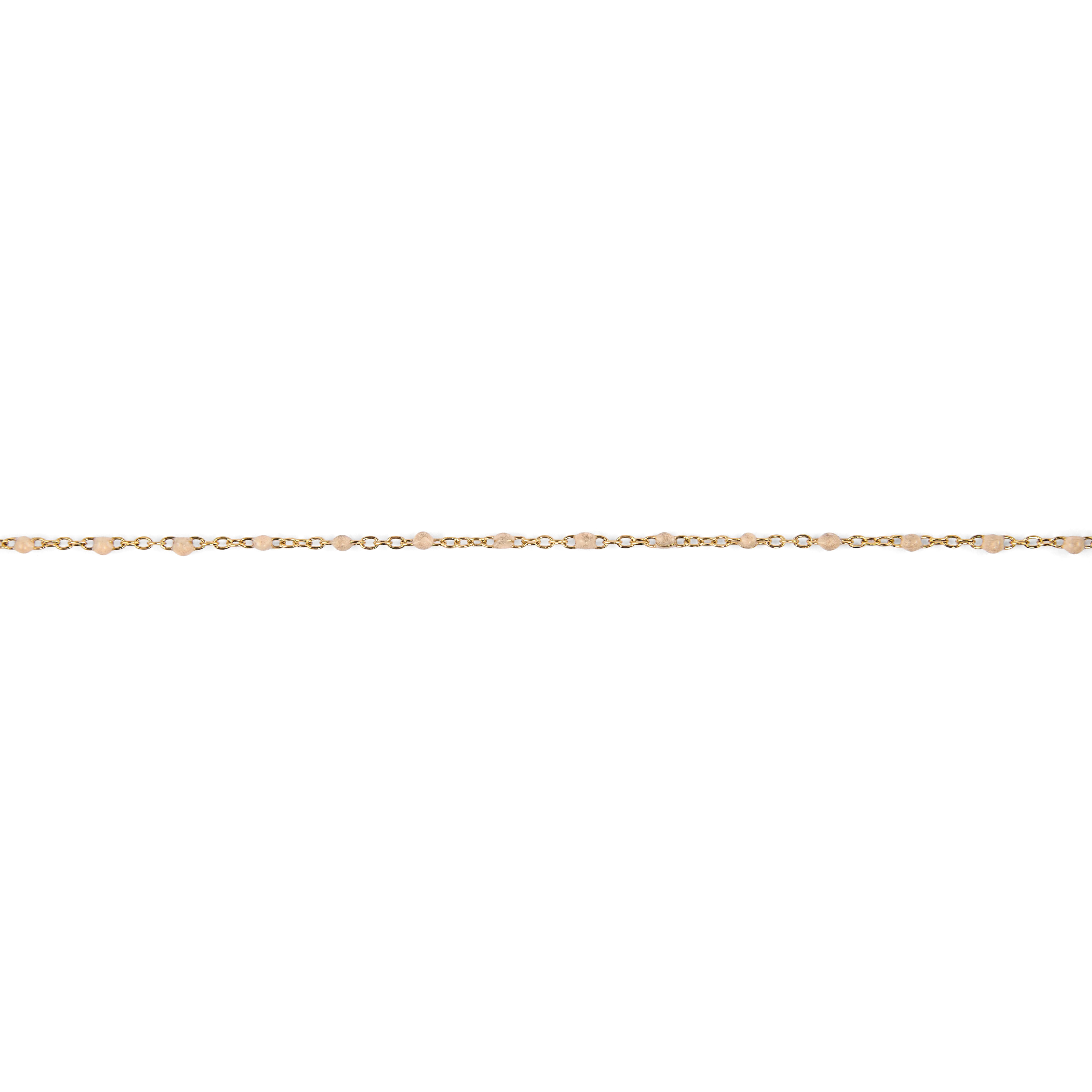 Stainless steel bracelets with colorful resin beads - Salmon theme