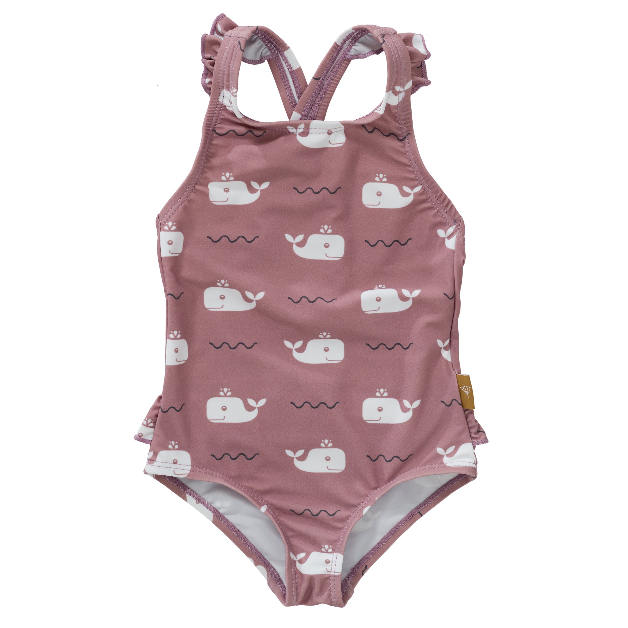 Swim UV Tanksuit girls Whale Ash Rose