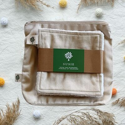 Organic washable linen squares kit