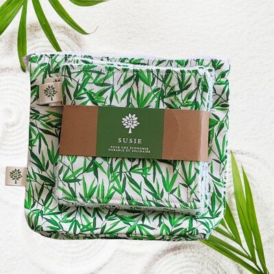 Kit Carrés bio lavables bambou