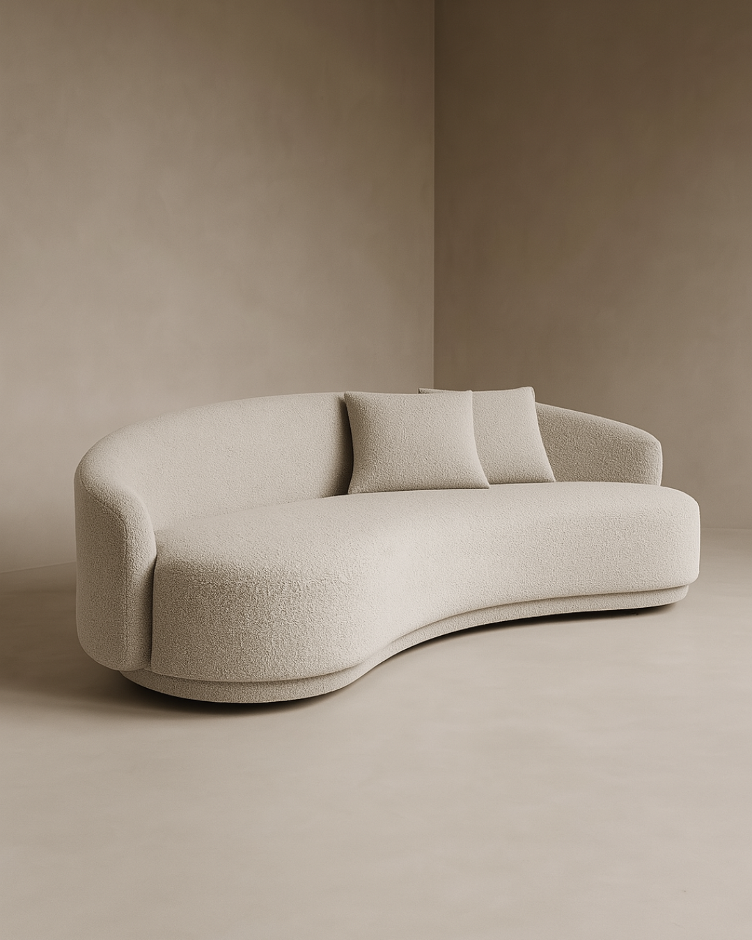 Cove 4-Seater Sofa - Steam Bouclé
