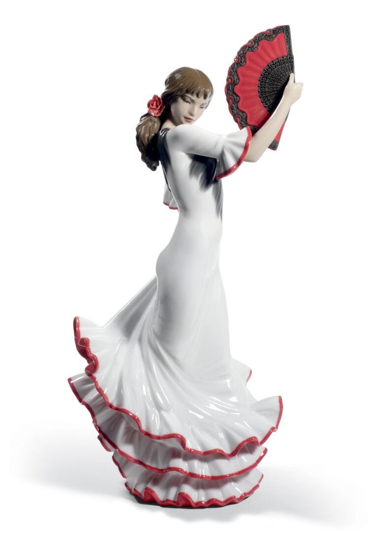 Figura de mujer flamenca de Lladro Passion and Soul, 60.º aniversario