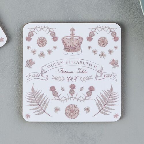 Queen's Platinum Jubilee Coaster Set of 4