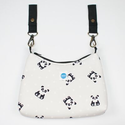 Mini bolso para carrito + ganchos | little pandas