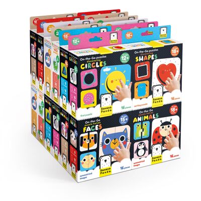 On-the-Go: assortment of 24 products from 12m+ to 24m+ (6 titles x4pcs)